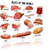 Different Kind Of Meats In The World Royalty Free Cliparts, Vectors, And  Stock Illustration. Image 42301897.